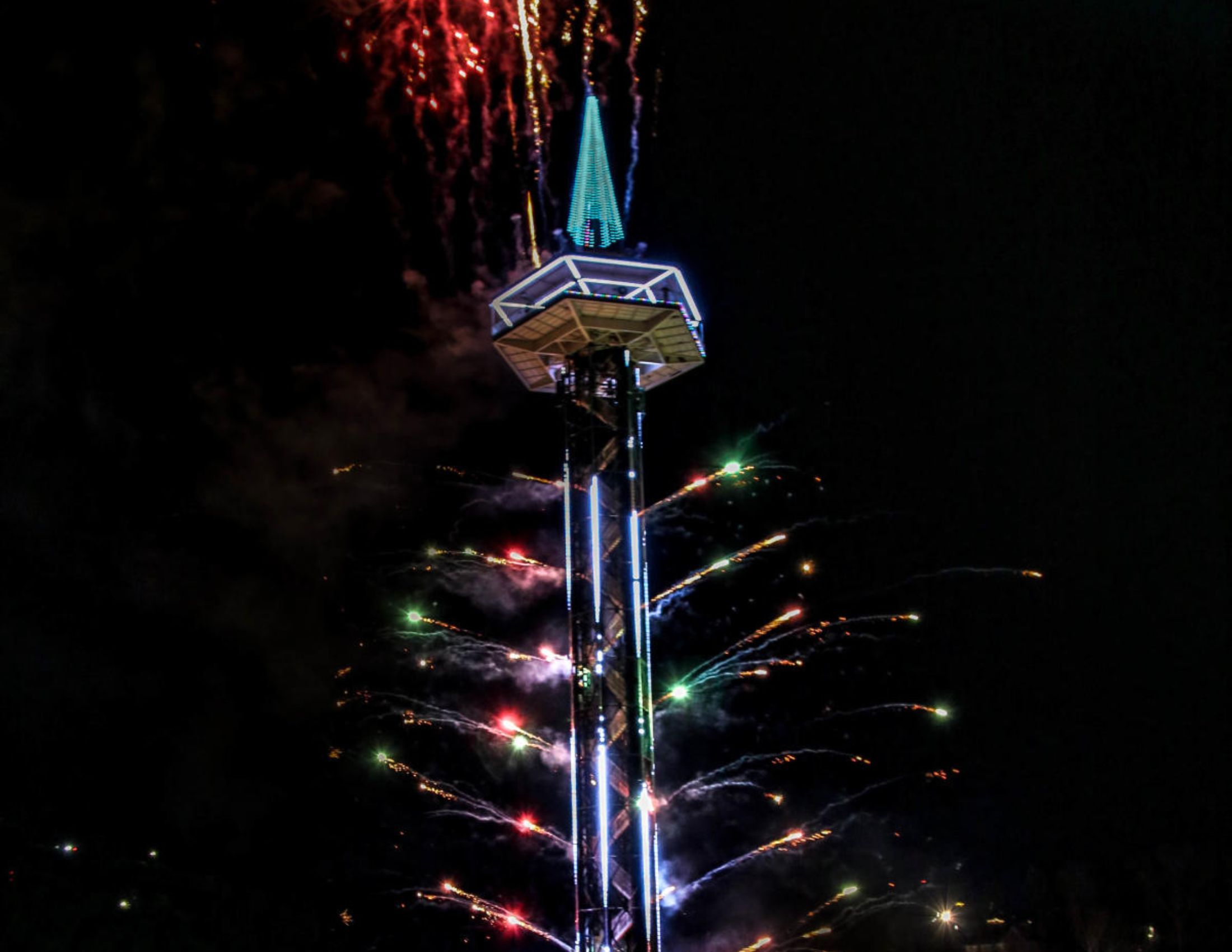 New Years Eve Fireworks Show and Ball Drop