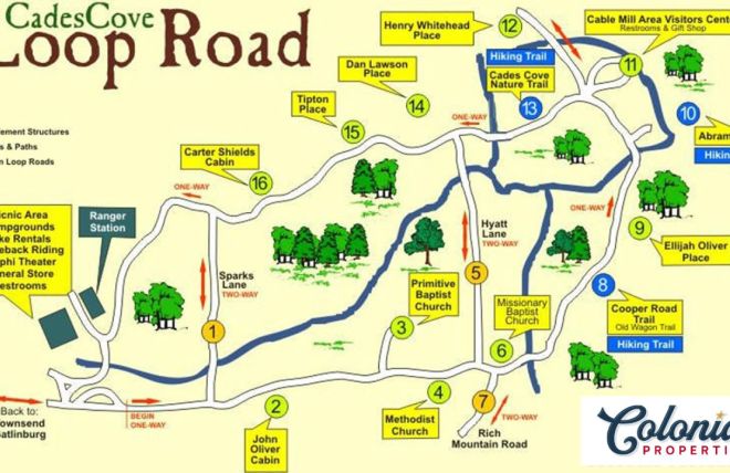 Image for Thing To Do Step-by-Step Guide of the Cades Cove Map