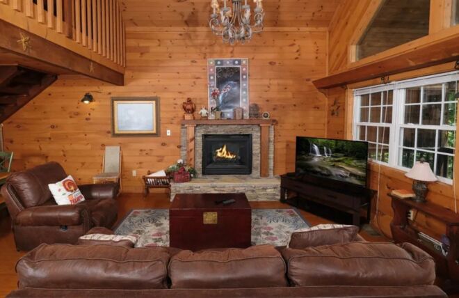 Image for Thing To Do November Romance: Gatlinburg 1-Bedroom Cabins with Fireplaces for Cozy Nights In