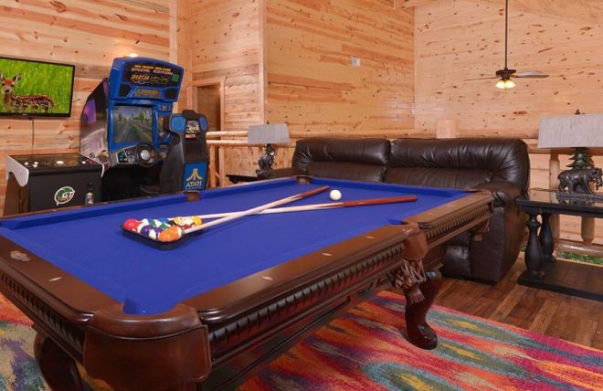 Image for Thing To Do Family Fun Retreat: Why Game Rooms Make Smoky Mountain Cabins Perfect for Kids