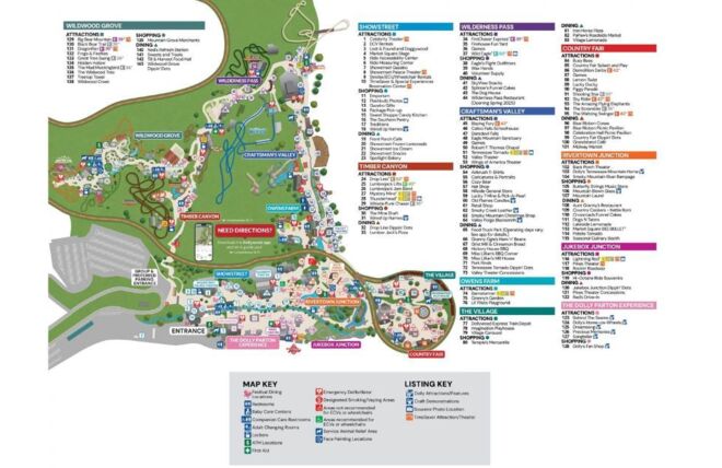 Image for Thing To Do Exploring the Dollywood Park Map