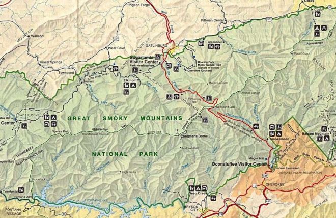 Image for Thing To Do Great Smoky Mountain Elevations