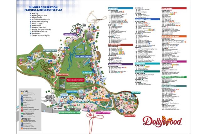 Image for Thing To Do Exploring the Dollywood Park Map